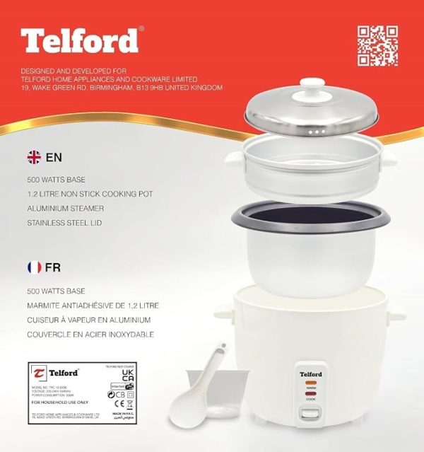 Telford Rice Cooker & Food Steamer